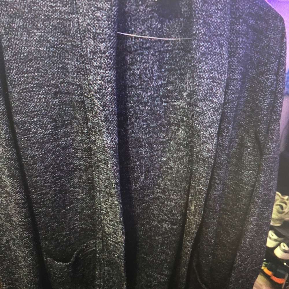 Cozy Knit Cardigan in Dark Gray